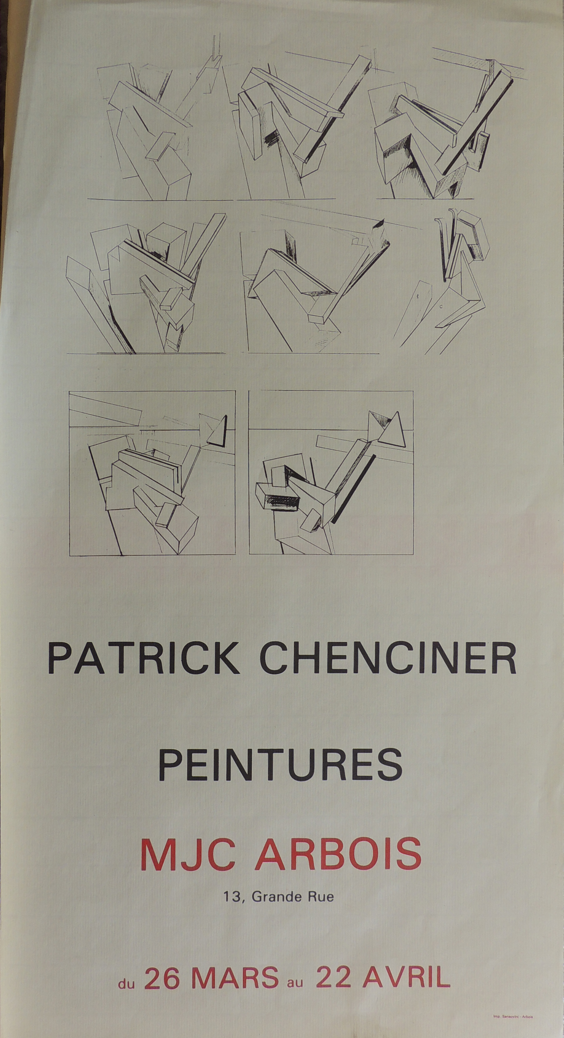 Affiche de l'exposition d'arbois en 1989